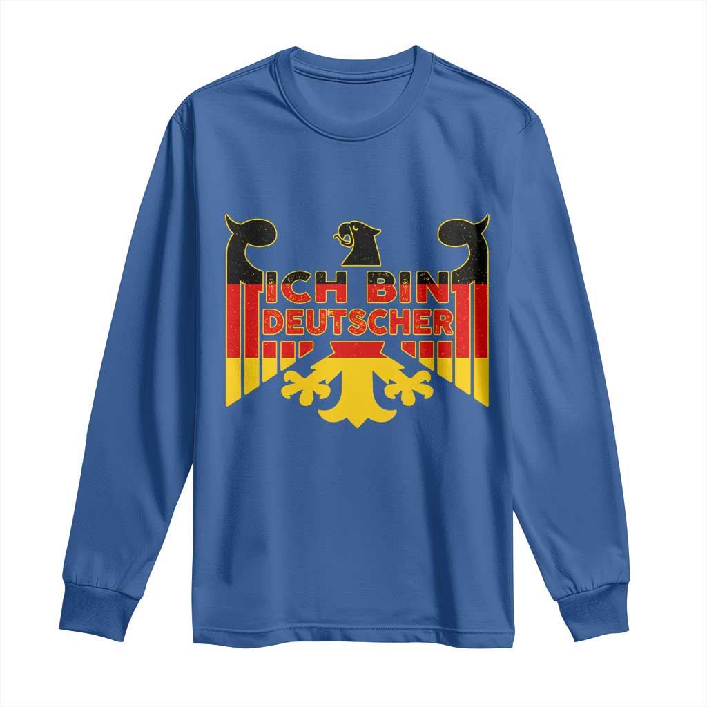Proud Germany Long Sleeve Shirt Ich Bin Deutscher Bundesadler Coat of Arms - Wonder Print Shop