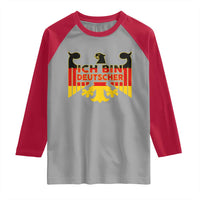 Proud Germany Raglan Shirt Ich Bin Deutscher Bundesadler Coat of Arms - Wonder Print Shop