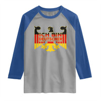 Proud Germany Raglan Shirt Ich Bin Deutscher Bundesadler Coat of Arms - Wonder Print Shop
