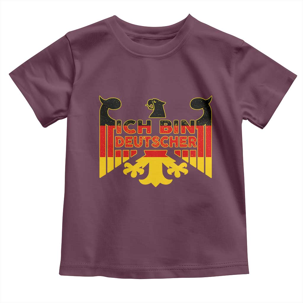 Proud Germany Toddler T Shirt Ich Bin Deutscher Bundesadler Coat of Arms - Wonder Print Shop