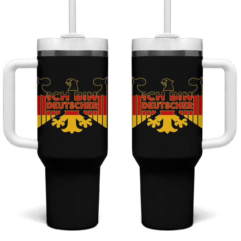 Proud Germany Tumbler With Handle Ich Bin Deutscher Bundesadler Coat of Arms - Wonder Print Shop