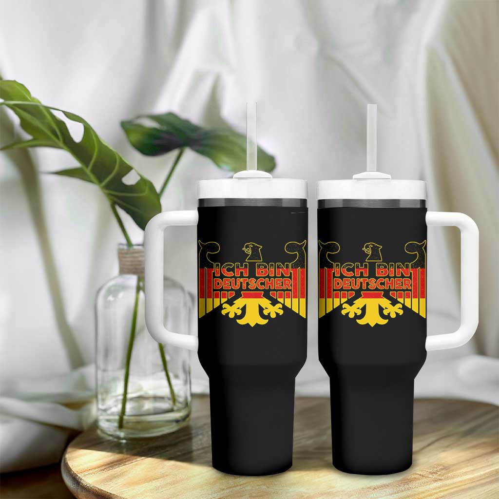 Proud Germany Tumbler With Handle Ich Bin Deutscher Bundesadler Coat of Arms - Wonder Print Shop