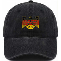 Proud Germany Washed Cotton Baseball Cap Ich Bin Deutscher Bundesadler Coat of Arms