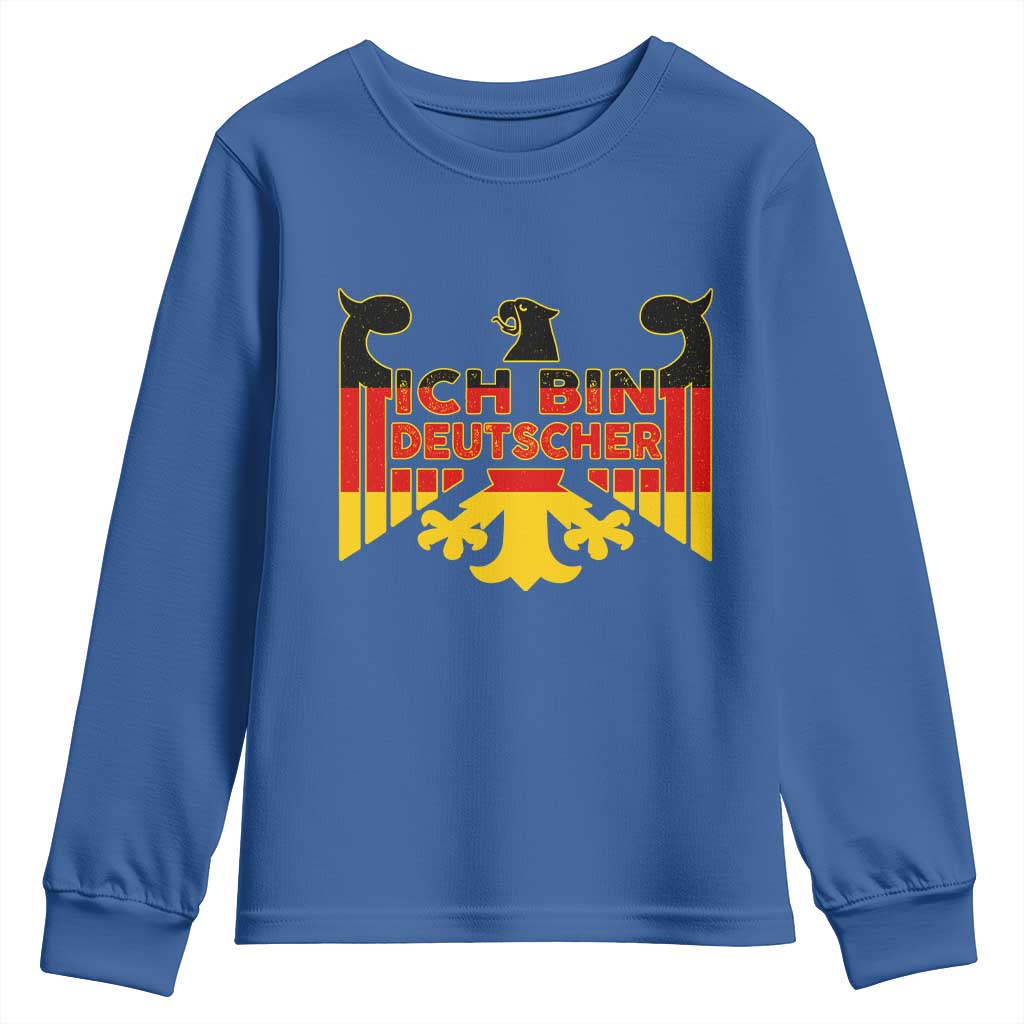 Proud Germany Youth Sweatshirt Ich Bin Deutscher Bundesadler Coat of Arms - Wonder Print Shop