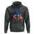 Funny Bigfoot Night Stroll American Flag Hoodie Patriotic 4th July - Wonder Print Shop