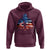 Funny Bigfoot Night Stroll American Flag Hoodie Patriotic 4th July - Wonder Print Shop
