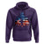 Funny Bigfoot Night Stroll American Flag Hoodie Patriotic 4th July - Wonder Print Shop