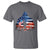 Funny Bigfoot Night Stroll American Flag T Shirt Patriotic 4th July - Wonder Print Shop