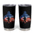 Funny Bigfoot Night Stroll American Flag Tumbler Cup Patriotic 4th July - Wonder Print Shop