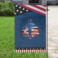 Funny Bigfoot Night Stroll American Flag Patriotic Garden Flag Patriotic 4th July