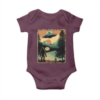 Funny Bigfoot Sasquatch Alien Spaceship UFO Introvert Bruh Baby Onesie - Wonder Print Shop
