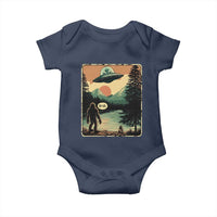 Funny Bigfoot Sasquatch Alien Spaceship UFO Introvert Bruh Baby Onesie - Wonder Print Shop