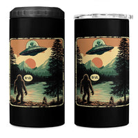 Funny Bigfoot Sasquatch Alien Spaceship UFO Introvert Bruh 4 in 1 Can Cooler Tumbler - Wonder Print Shop