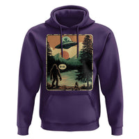 Funny Bigfoot Sasquatch Alien Spaceship UFO Introvert Bruh Hoodie - Wonder Print Shop