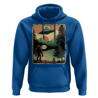 Funny Bigfoot Sasquatch Alien Spaceship UFO Introvert Bruh Hoodie - Wonder Print Shop