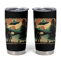 Funny Bigfoot Sasquatch Alien Spaceship UFO Introvert Bruh Tumbler Cup - Wonder Print Shop