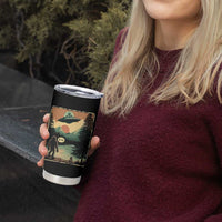 Funny Bigfoot Sasquatch Alien Spaceship UFO Introvert Bruh Tumbler Cup - Wonder Print Shop