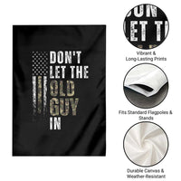 Funny Dont Let The Old Guy In Garden Flag Vintage Camo American Flag - Wonder Print Shop