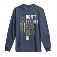 Funny Dont Let The Old Guy In Long Sleeve Shirt Vintage Camo American Flag - Wonder Print Shop