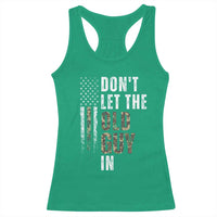 Funny Dont Let The Old Guy In Racerback Tank Top Vintage Camo American Flag - Wonder Print Shop