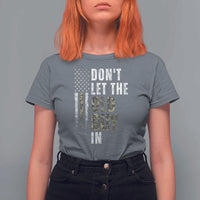 Funny Dont Let The Old Guy In T Shirt For Women Vintage Camo American Flag - Wonder Print Shop