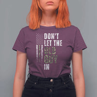 Funny Dont Let The Old Guy In T Shirt For Women Vintage Camo American Flag - Wonder Print Shop