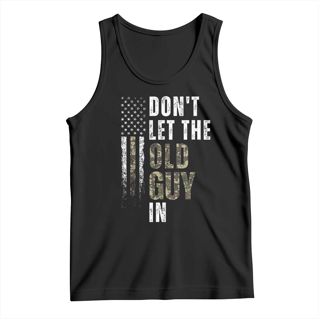 Funny Dont Let The Old Guy In Tank Top Vintage Camo American Flag - Wonder Print Shop