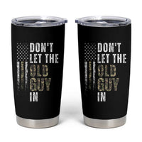 Funny Dont Let The Old Guy In Tumbler Cup Vintage Camo American Flag - Wonder Print Shop