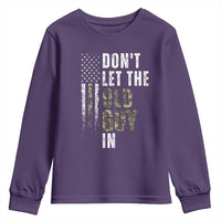 Funny Dont Let The Old Guy In Youth Sweatshirt Vintage Camo American Flag - Wonder Print Shop
