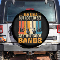 Funny I May Be Old But I Got To See All The Cool Bands Spare Tire Cover Guitar - Wonder Print Shop