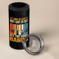 Funny I May Be Old But I Got To See All The Cool Bands 4 in 1 Can Cooler Tumbler Guitar - Wonder Print Shop