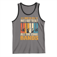 Funny I May Be Old But I Got To See All The Cool Bands Tank Top Guitar - Wonder Print Shop