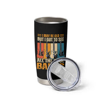 Funny I May Be Old But I Got To See All The Cool Bands Tumbler Cup Guitar - Wonder Print Shop