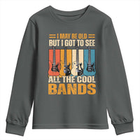 Funny I May Be Old But I Got To See All The Cool Bands Youth Sweatshirt Guitar - Wonder Print Shop