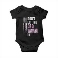 Funny Dont Let The Old Woman In Baby Onesie Vintage Pink Camo American Flag - Wonder Print Shop