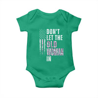 Funny Dont Let The Old Woman In Baby Onesie Vintage Pink Camo American Flag - Wonder Print Shop