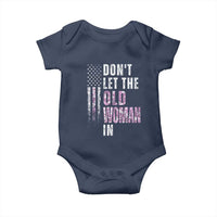 Funny Dont Let The Old Woman In Baby Onesie Vintage Pink Camo American Flag - Wonder Print Shop