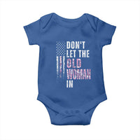 Funny Dont Let The Old Woman In Baby Onesie Vintage Pink Camo American Flag - Wonder Print Shop