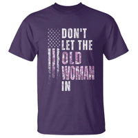Funny Dont Let The Old Woman In T Shirt Vintage Pink Camo American Flag - Wonder Print Shop
