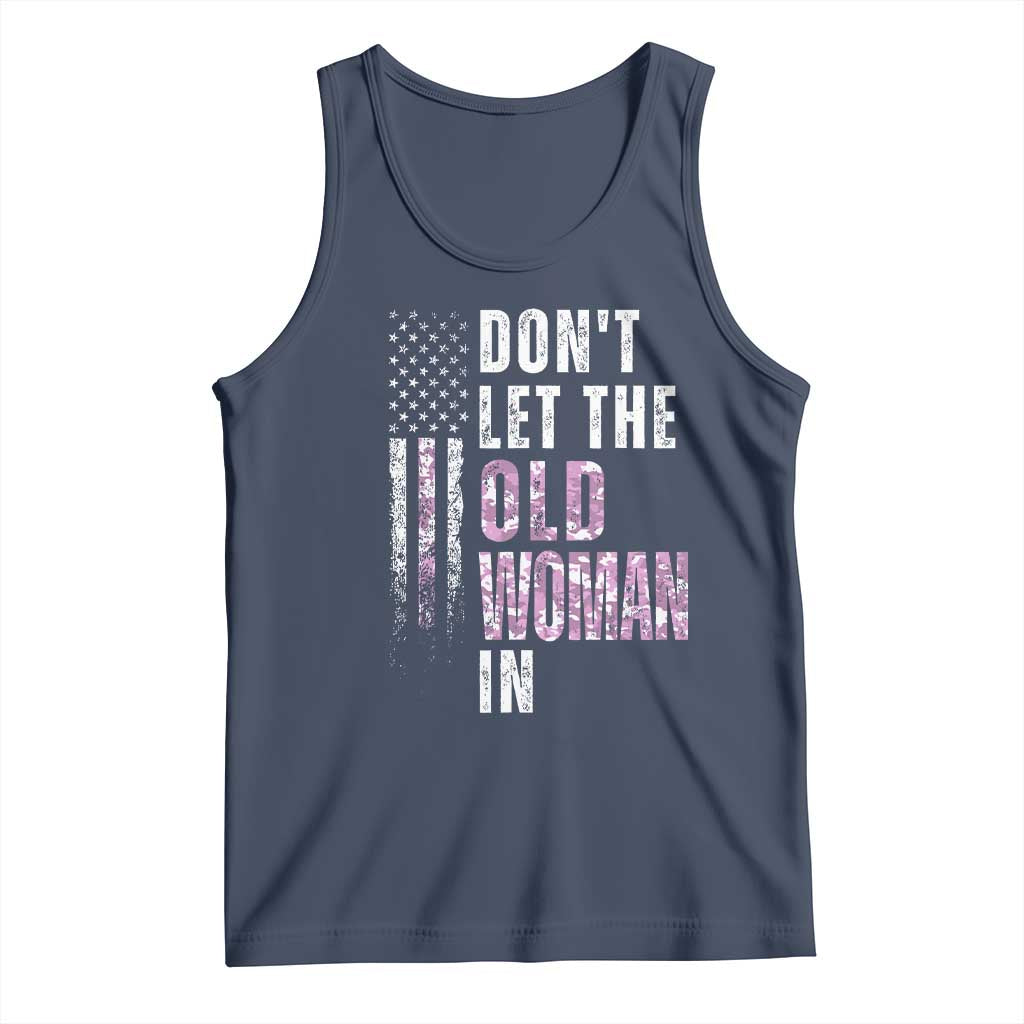 Funny Dont Let The Old Woman In Tank Top Vintage Pink Camo American Flag - Wonder Print Shop
