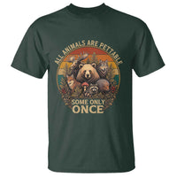 All Animals Are Pettable Some Only Once T Shirt Retro Wild Animals