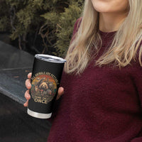 All Animals Are Pettable Some Only Once Tumbler Cup Retro Wild Animals