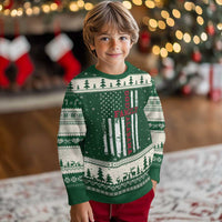 God Family Alabama Ugly Christmas Sweater AL Game Day Christian American Flag