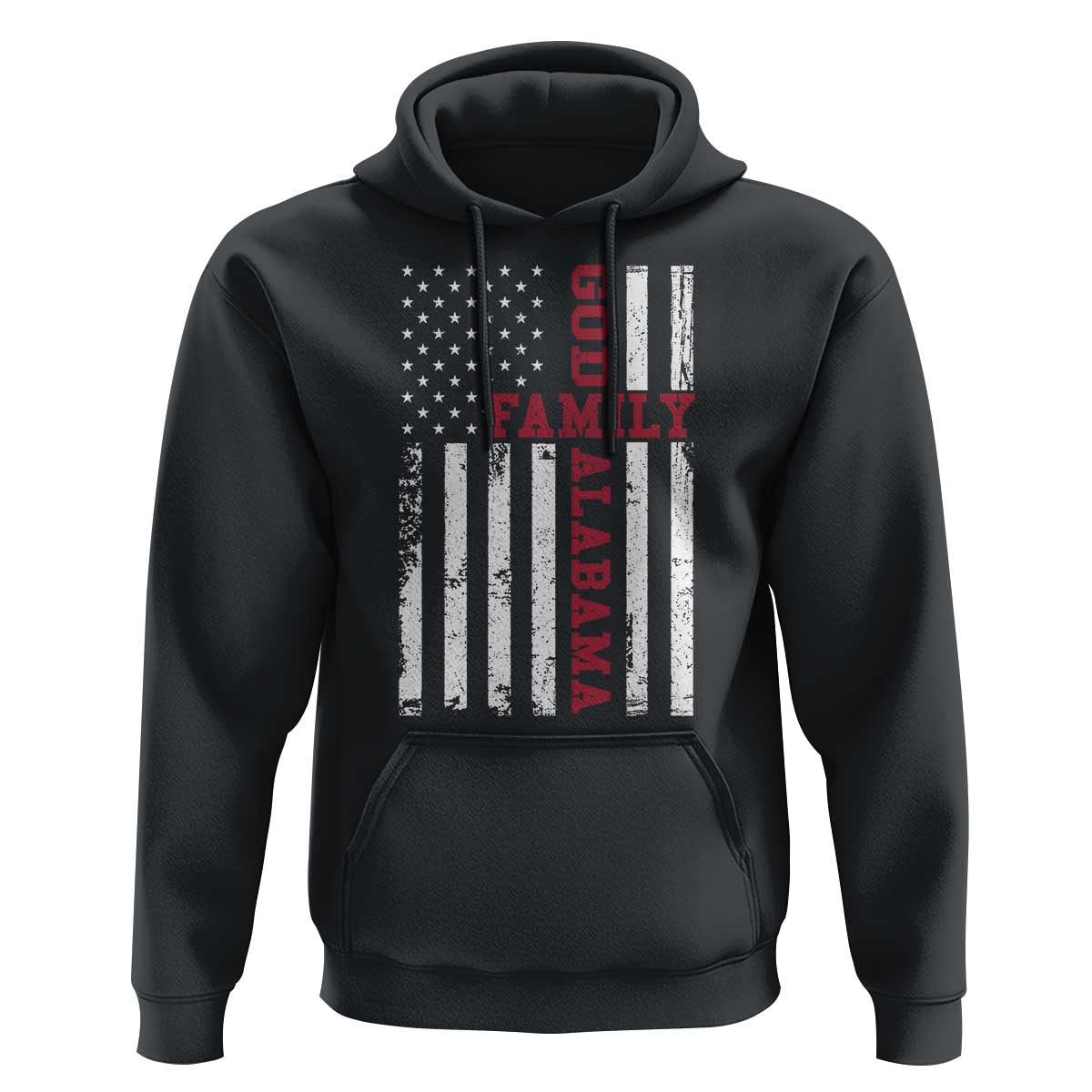 God Family Alabama Hoodie AL Game Day Christian American Flag