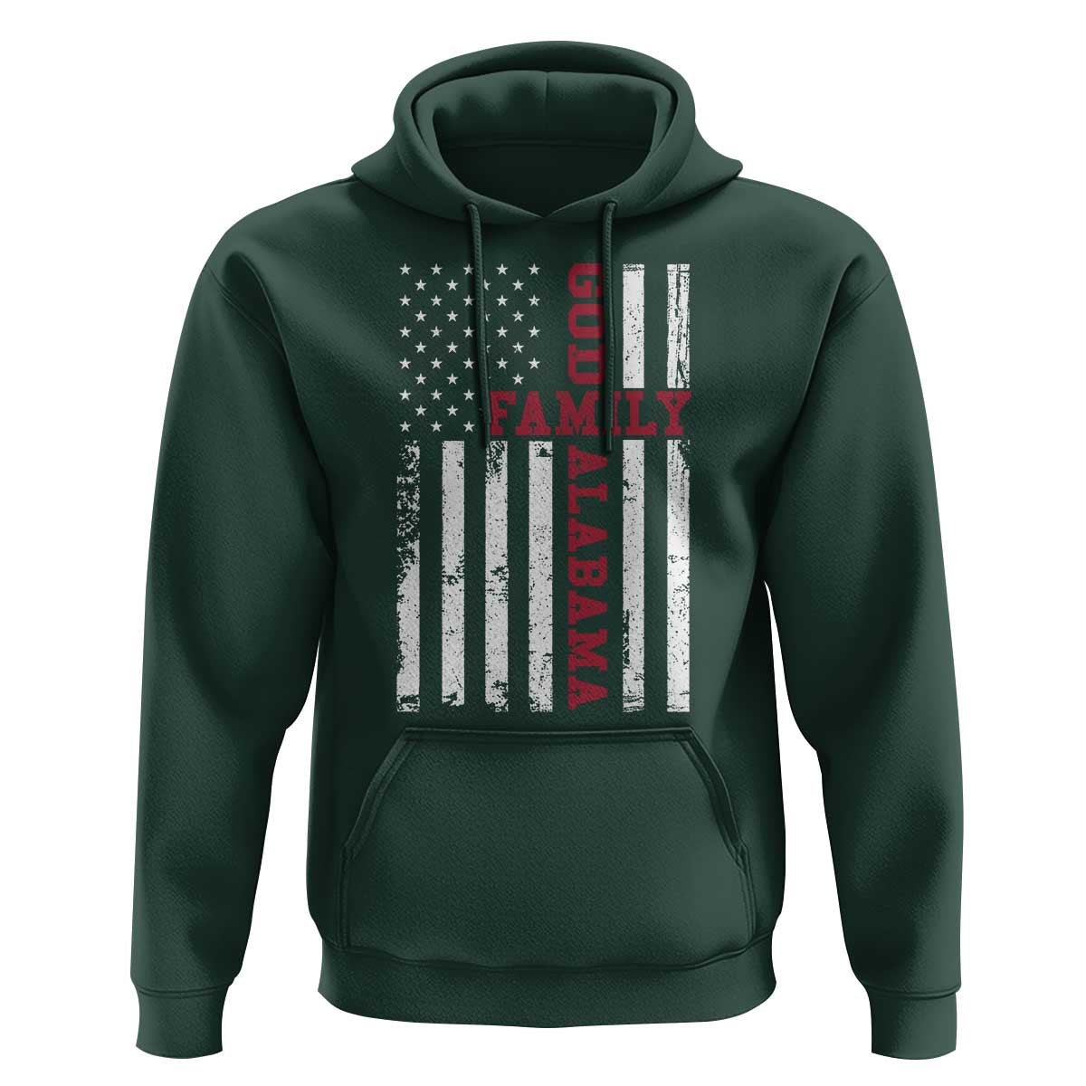 God Family Alabama Hoodie AL Game Day Christian American Flag