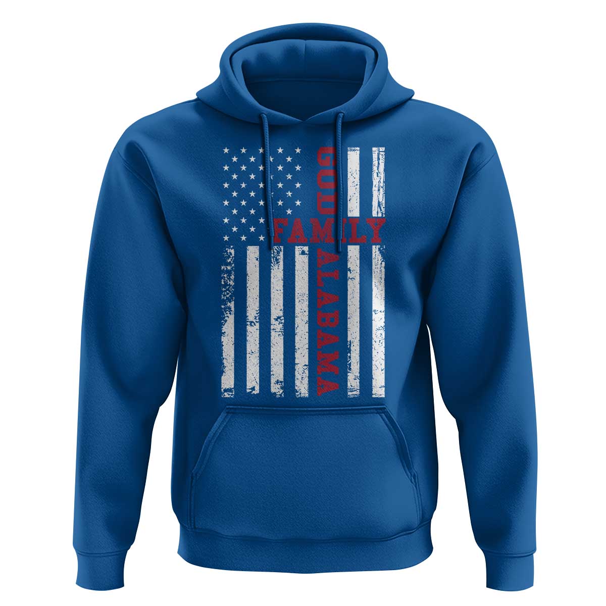 God Family Alabama Hoodie AL Game Day Christian American Flag