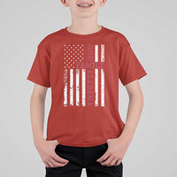 God Family Alabama T Shirt For Kid AL Game Day Christian American Flag