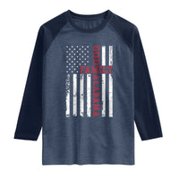 God Family Alabama Raglan Shirt AL Game Day Christian American Flag
