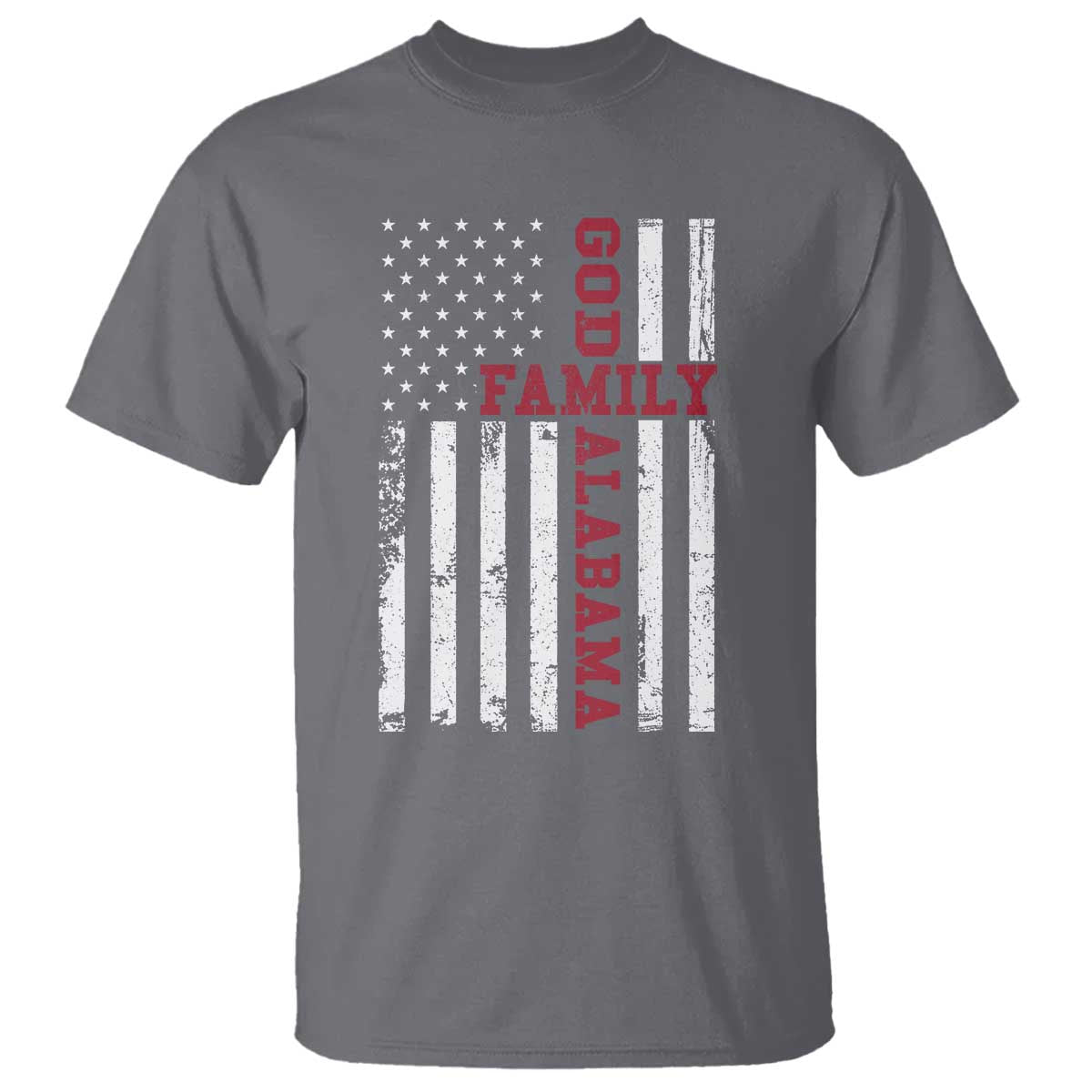 God Family Alabama T Shirt AL Game Day Christian American Flag