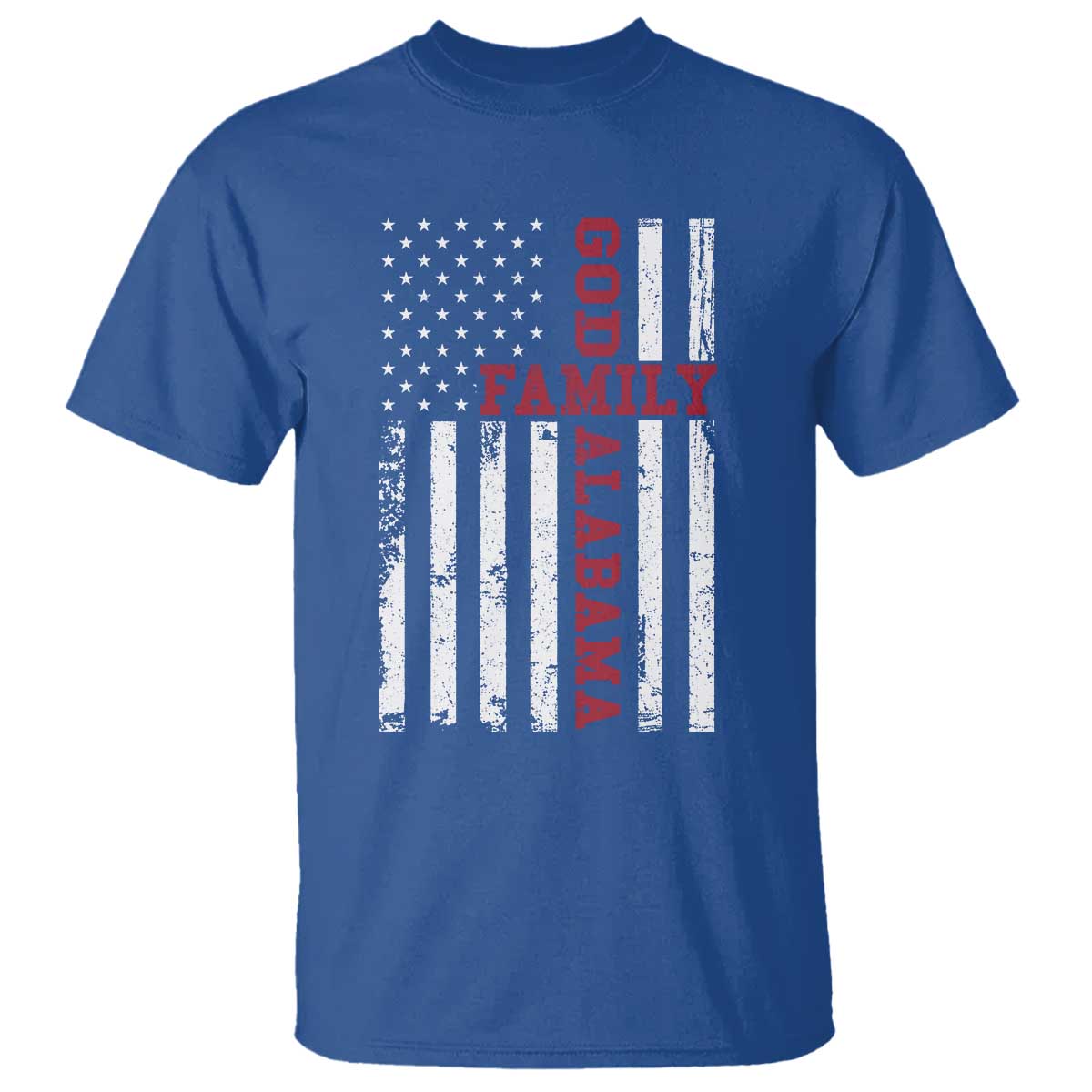 God Family Alabama T Shirt AL Game Day Christian American Flag